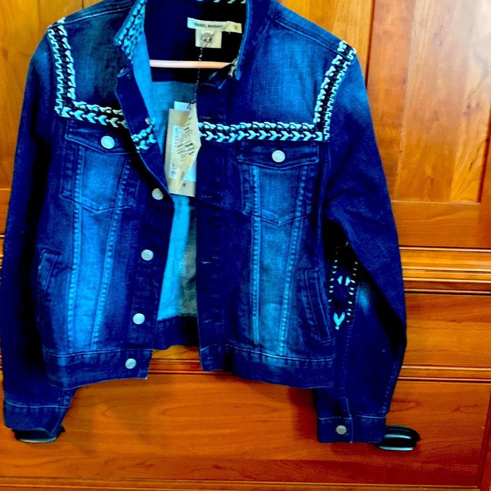 Denim southwest jacket